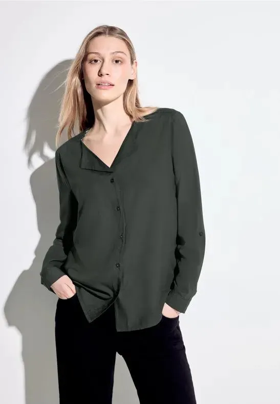 Blouse met flapkraag