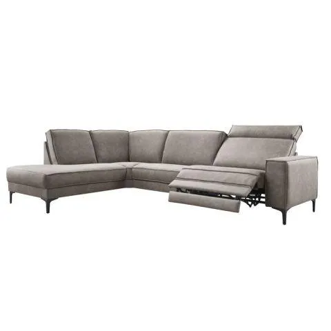 Hoekbank Barrio pocketvering zitting bruin