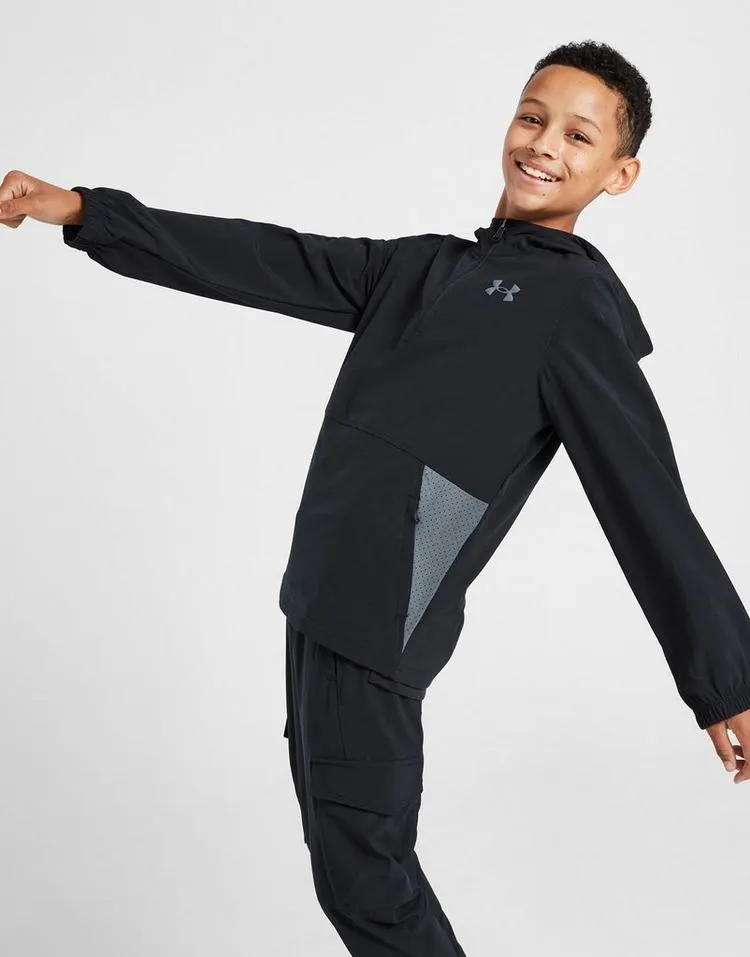 Under Armour Woven 1/2 Zip Hoodie Junior