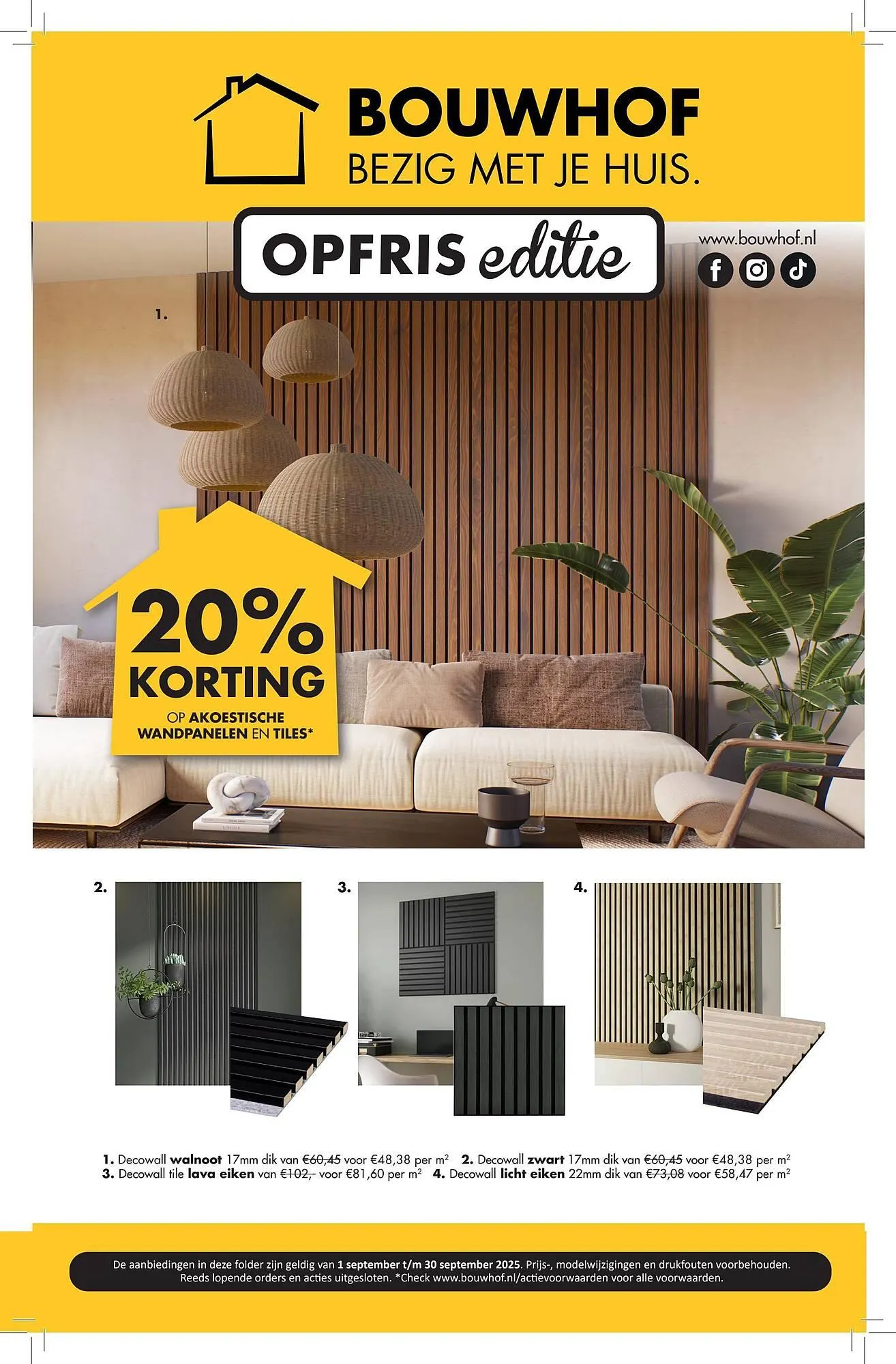 Bouwhof folder van 1 september tot 30 september 2025 - Folder pagina 1
