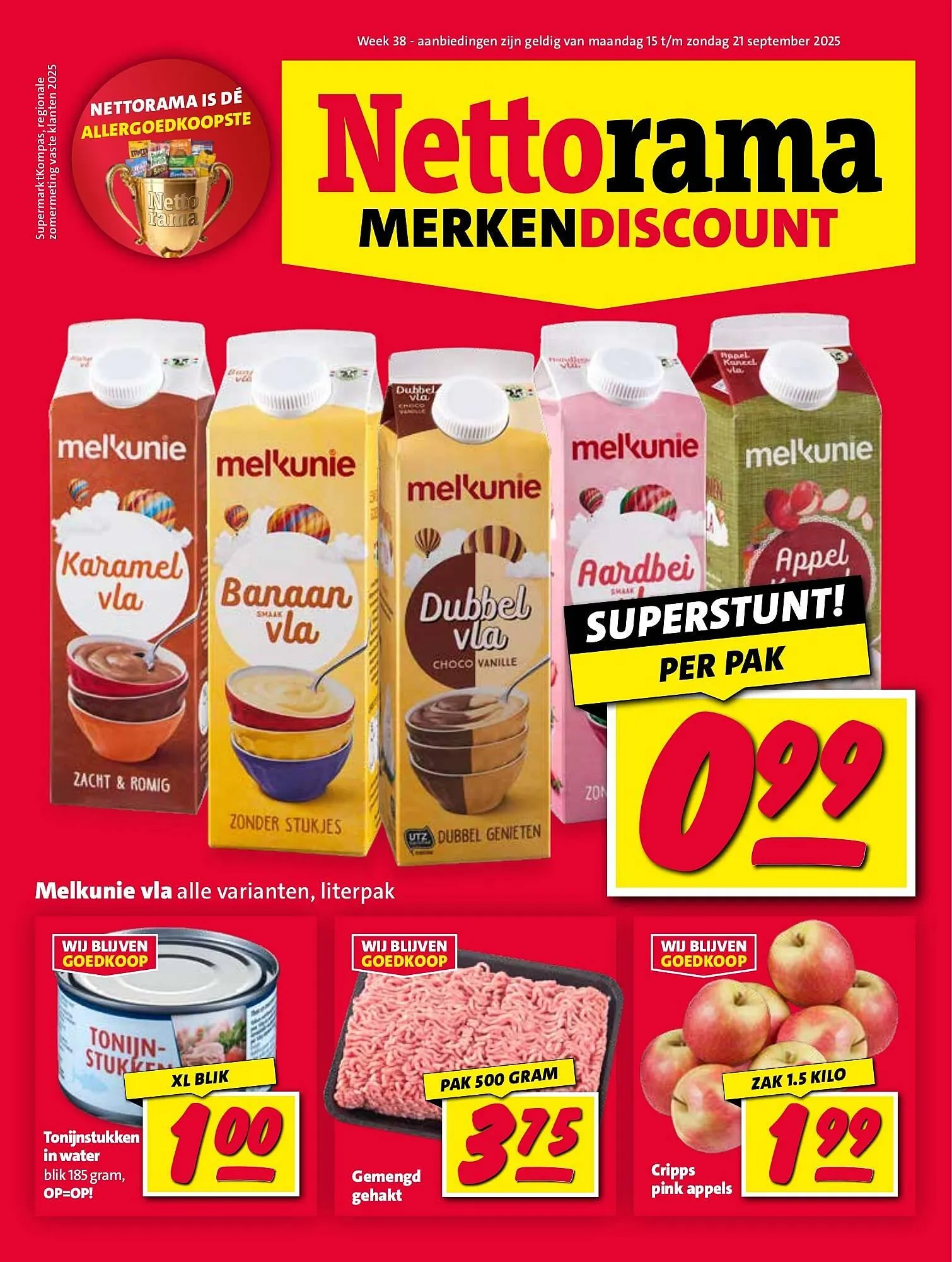 Nettorama folder van 15 september tot 21 september 2025 - Folder pagina 1