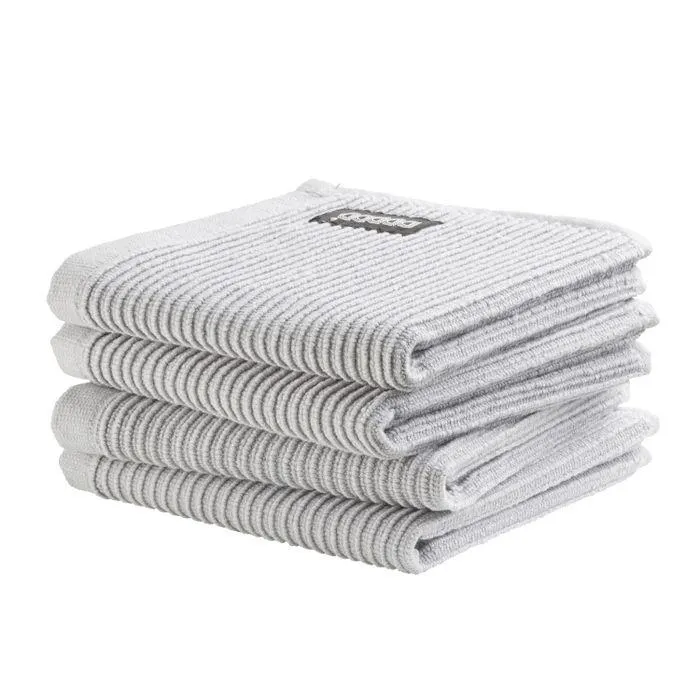 DDDDD Vaatdoek Basic Clean 30x30cm - neutral light grey - set van 4