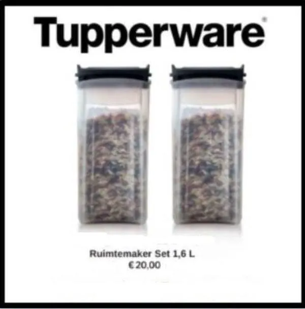 Tupperware Ruimtemaker set 1,6L (2)