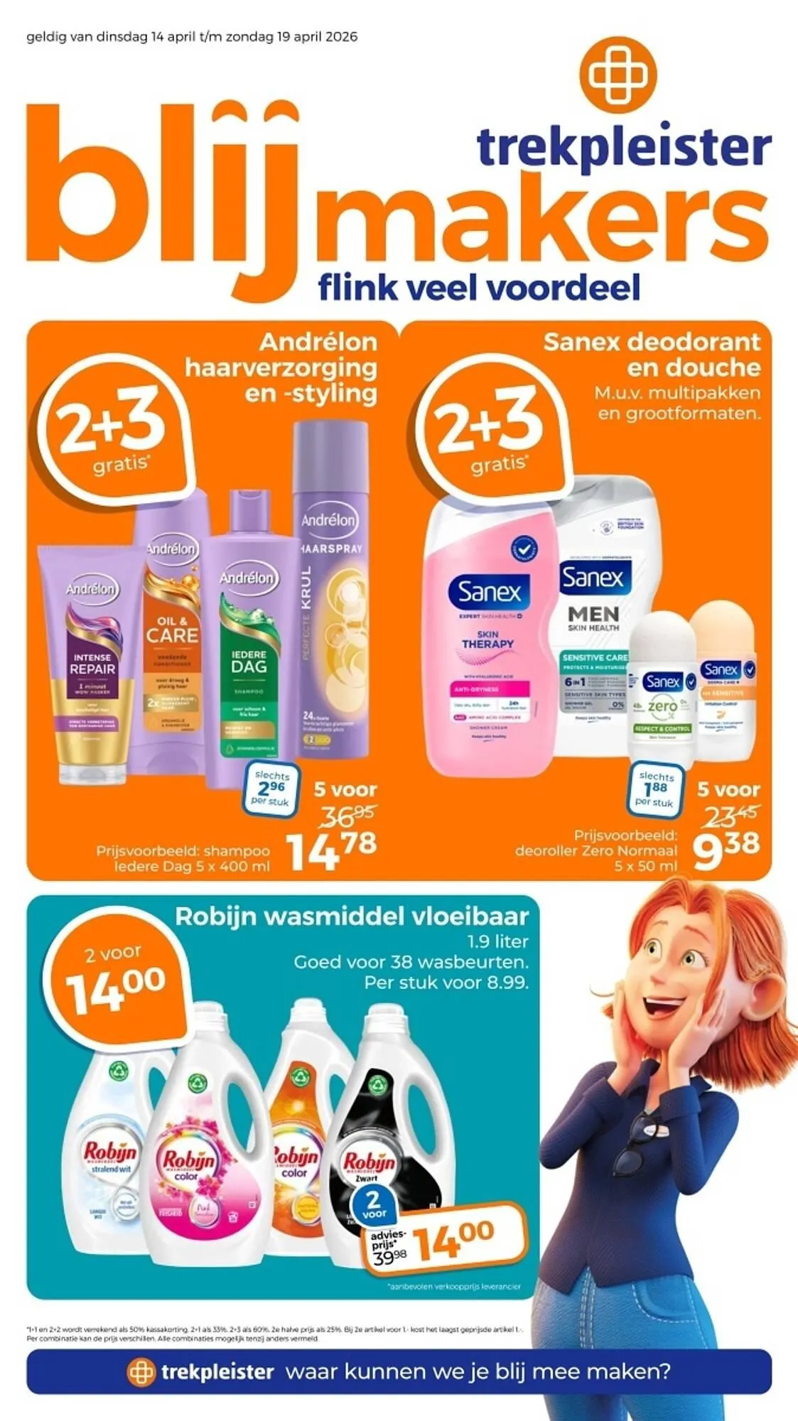 Trekpleister folder van 14 april tot 19 april 2026 - Folder pagina 1