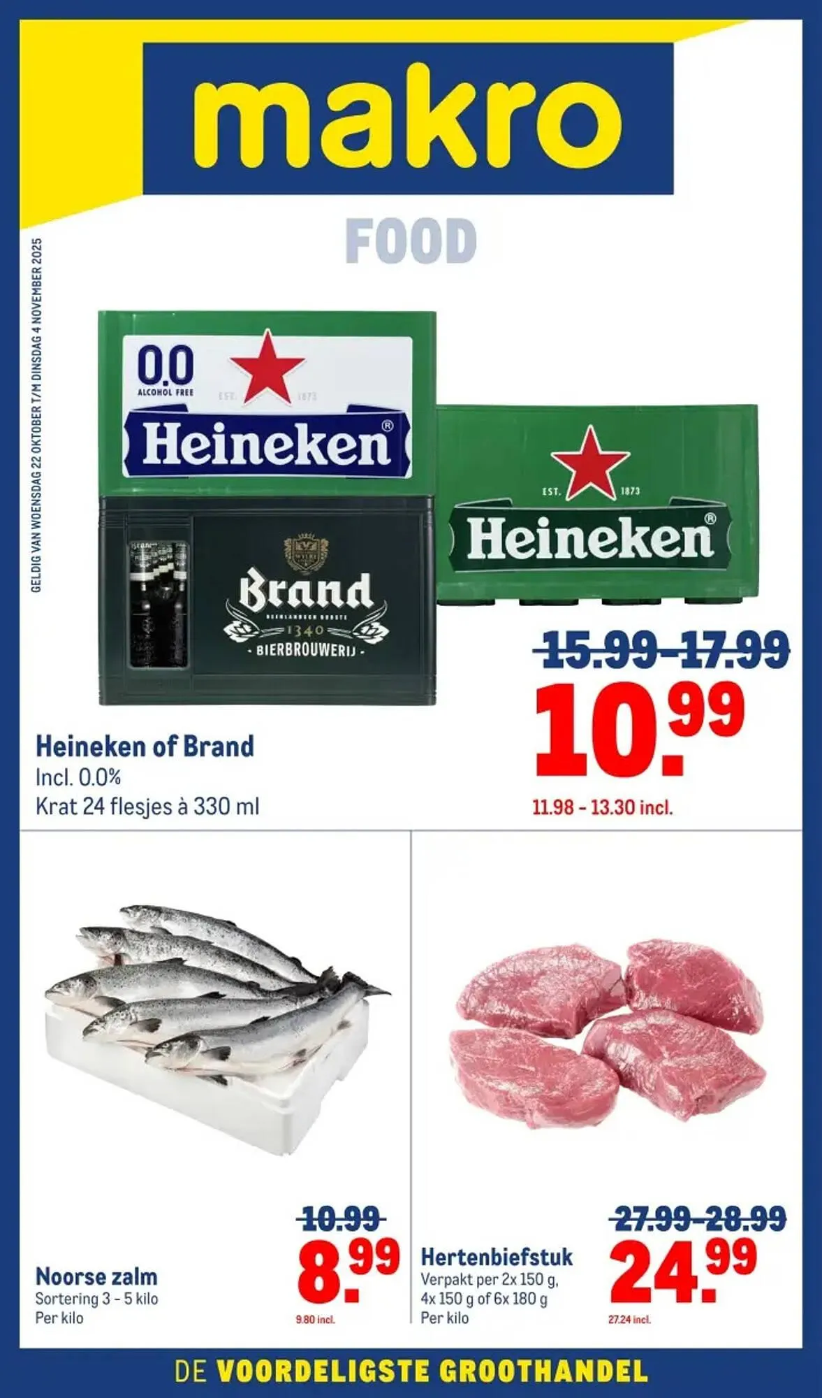 Makro folder van 22 oktober tot 4 november 2025 - Folder pagina 1
