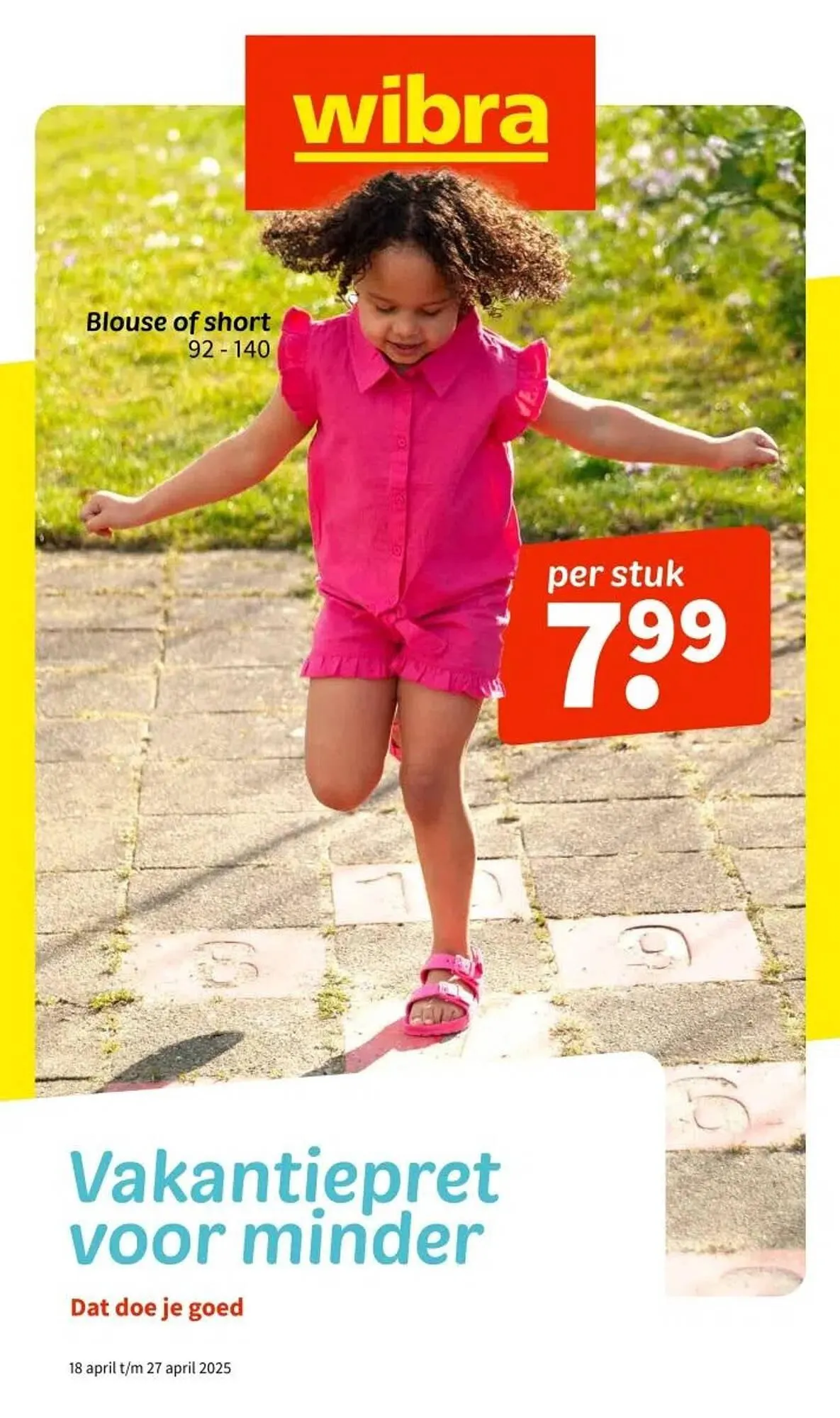 Wibra folder van 18 april tot 27 april 2025 - Folder pagina 1