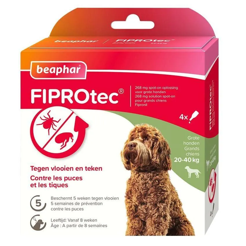 BEAPHAR Fiprotec hond 20-40kg 4pip