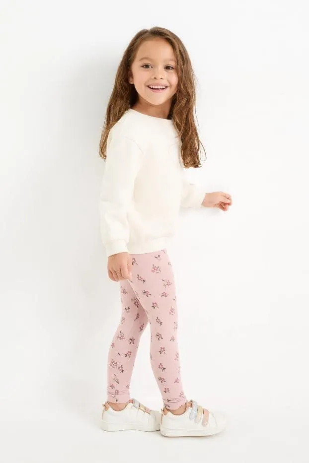 Set van 5 - bloemen - thermolegging