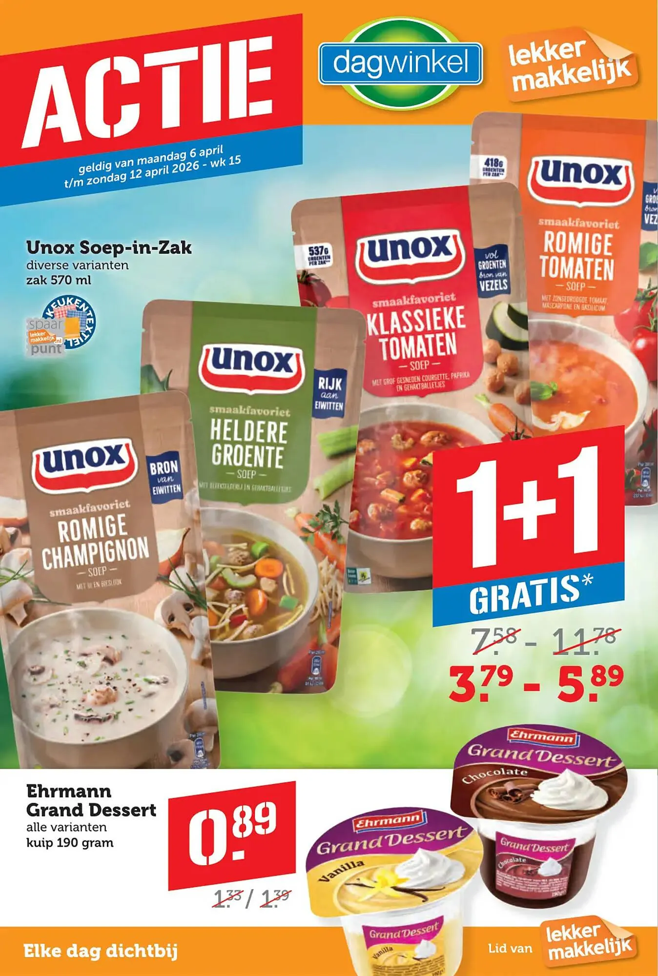 Dagwinkel folder van 6 april tot 12 april 2026 - Folder pagina 1