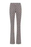 Broek flared grafische print