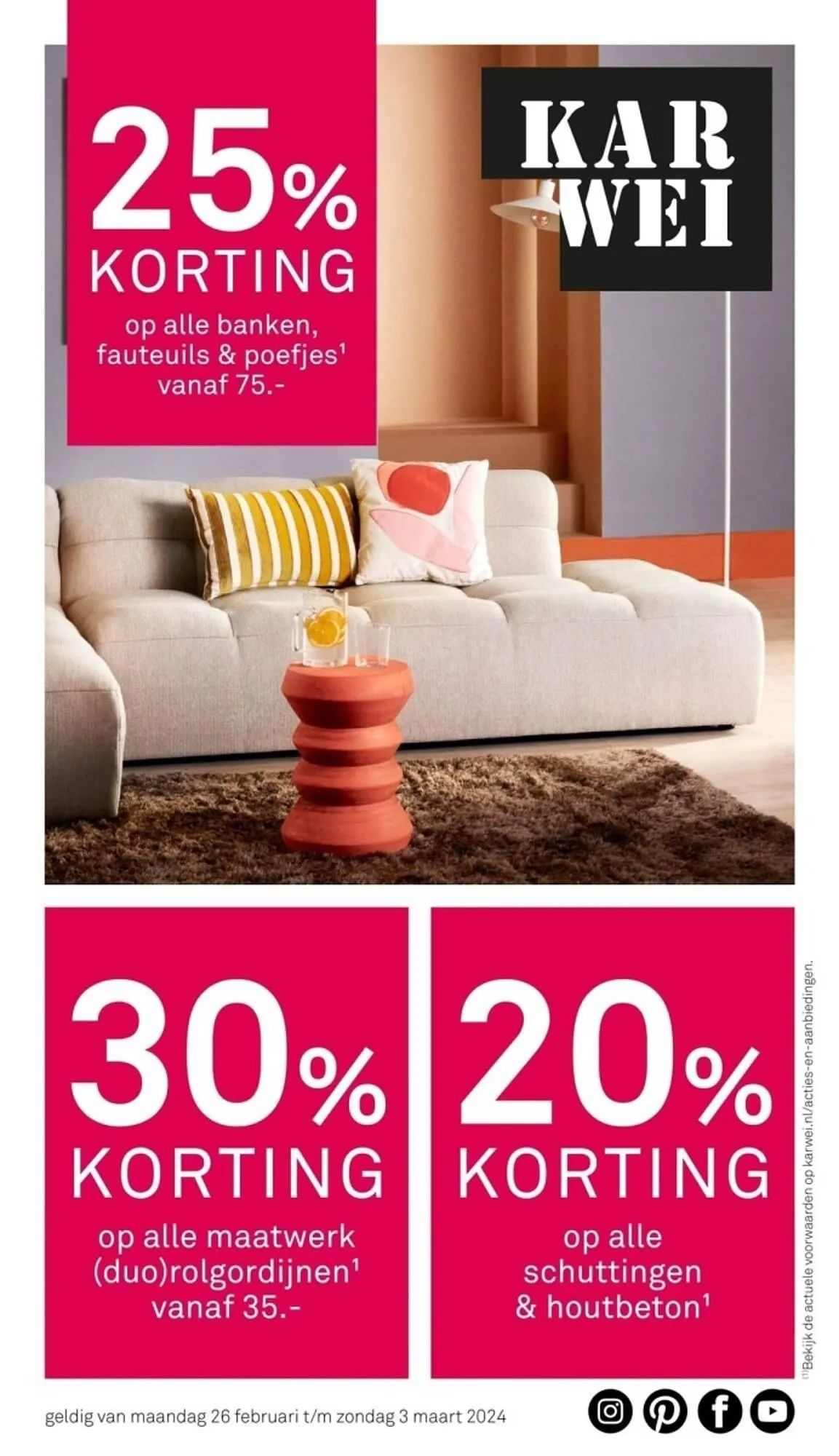 Karwei folder van 26 februari tot 3 maart 2024 - Folder pagina 1