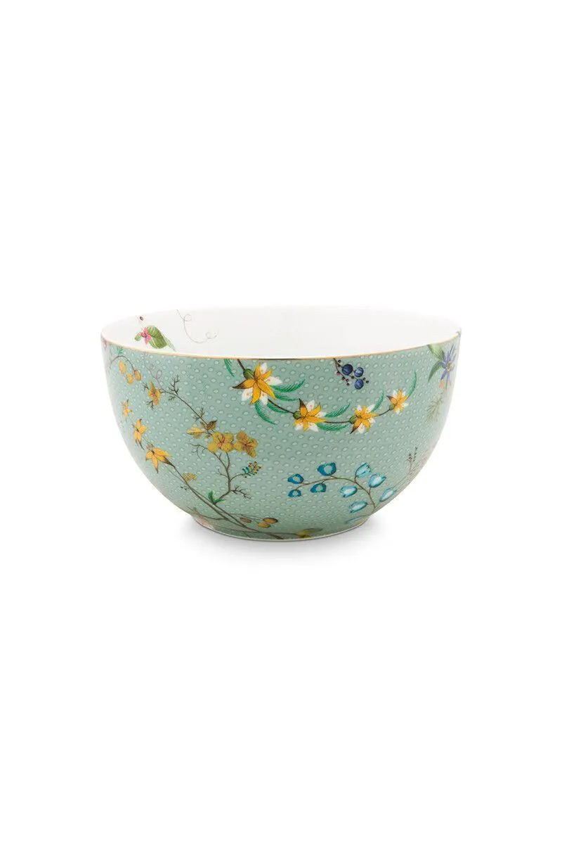 Kom Jolie Bloemen Blauw 12cm