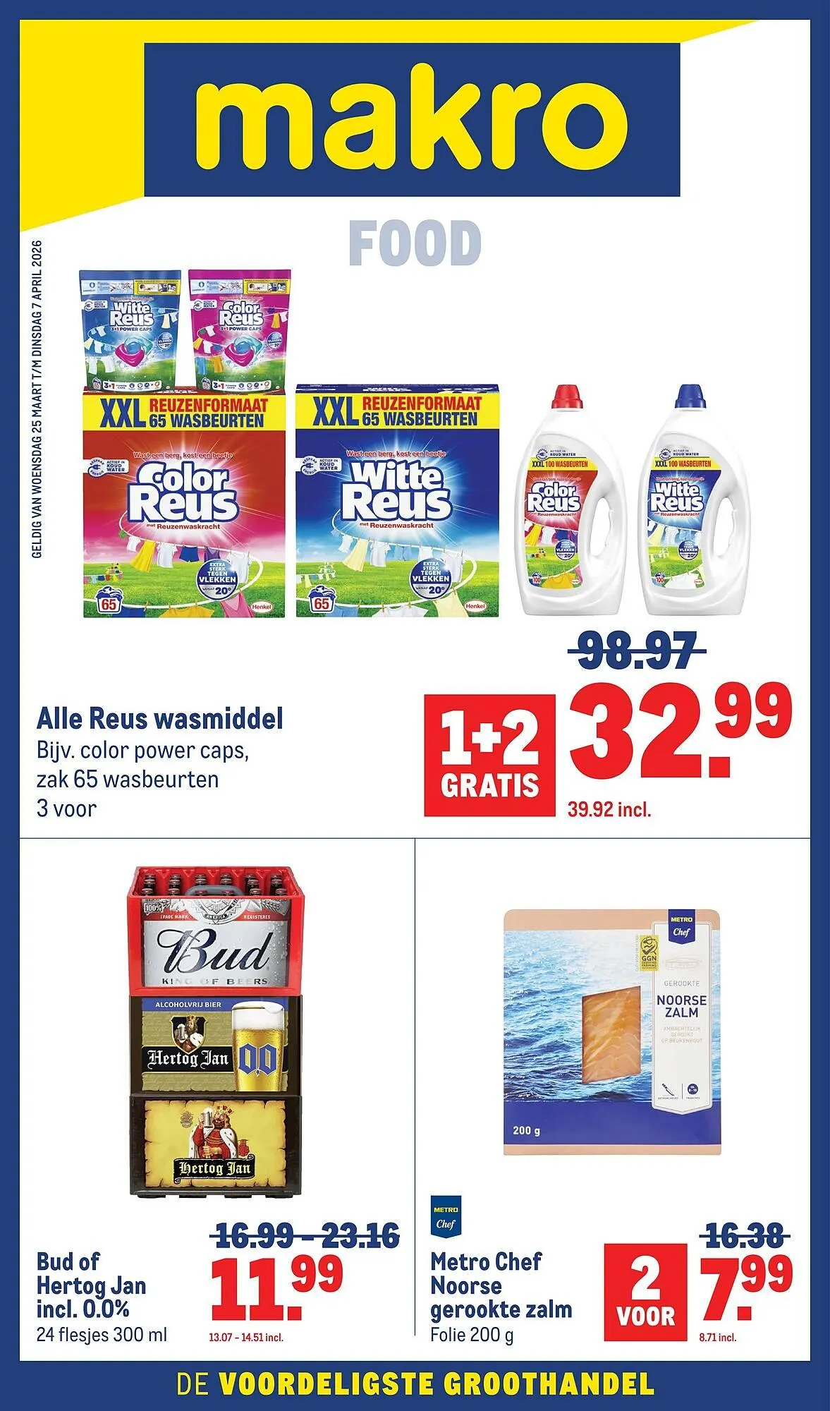 Makro folder van 25 maart tot 7 april 2026 - Folder pagina 1
