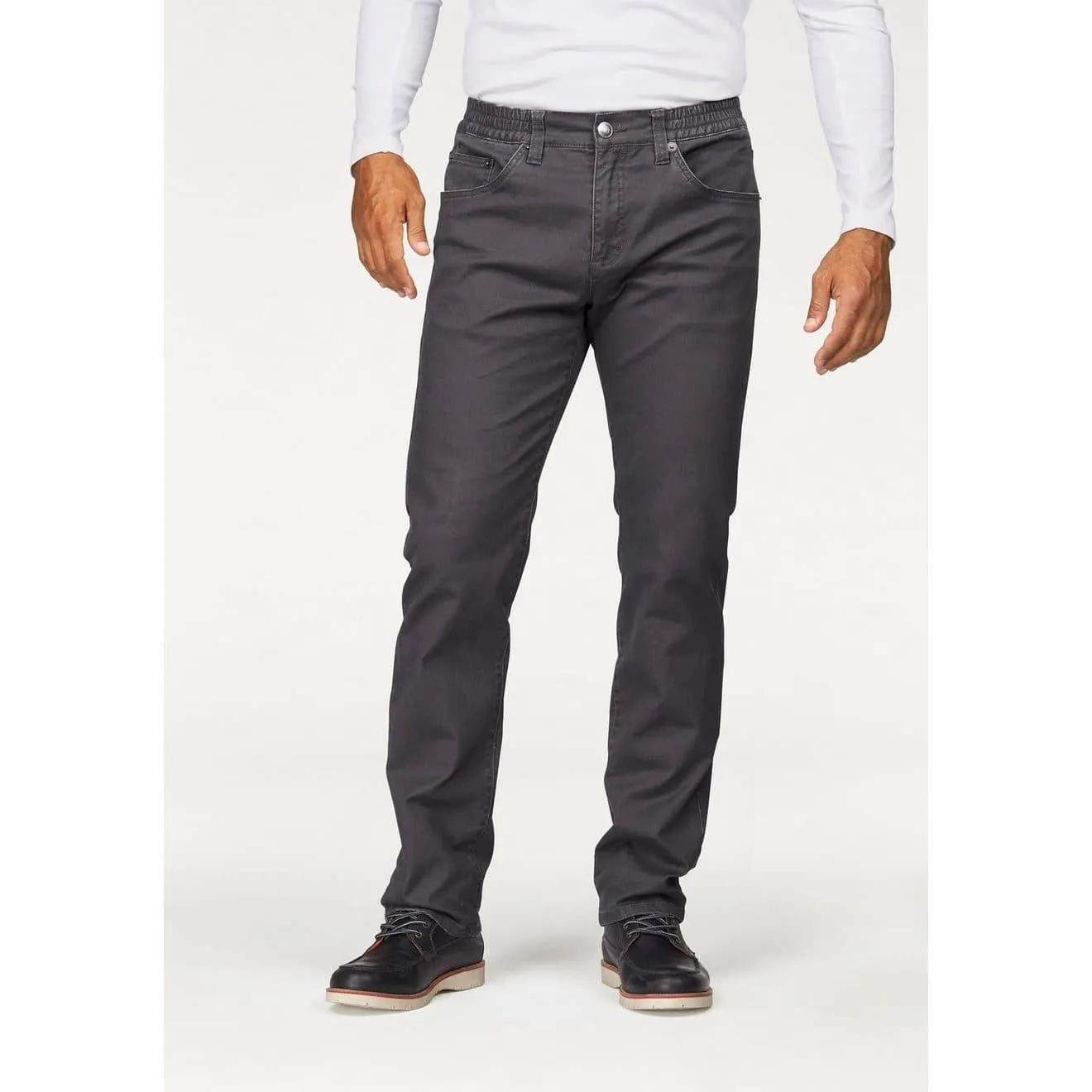 Man's World Broek met elastische band Stretch - comfortabel met elastiek opzij