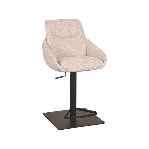 LABEL51 Barkruk Beauty - Naturel Bouclé - Zithoogte 55–82cm