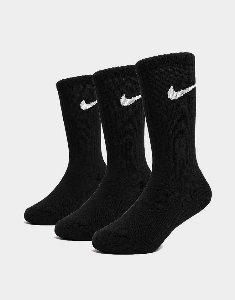 Nike 3 Pack Crew Socks Junior
