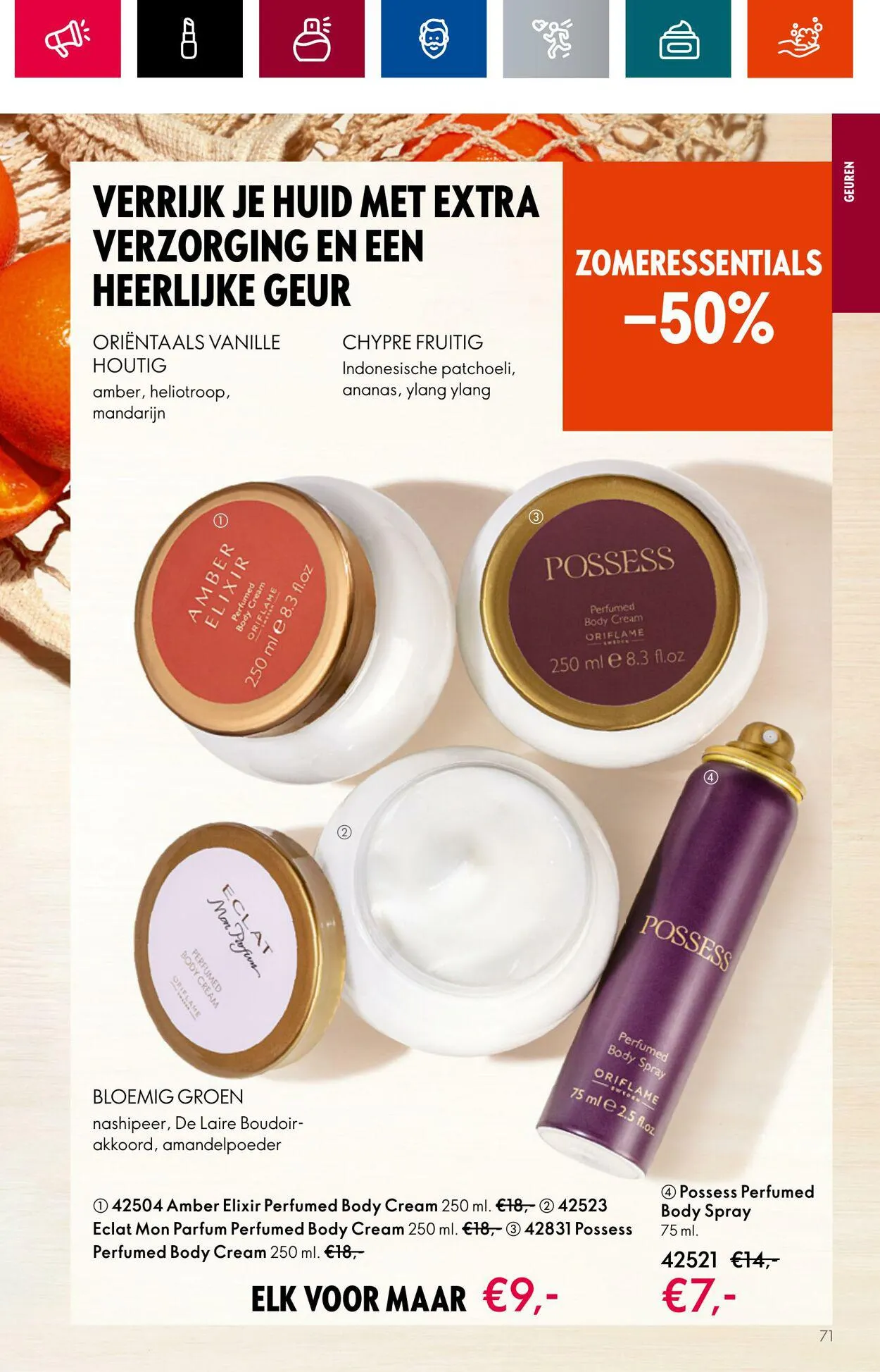 Oriflame Actuele folder van 28 juni tot 18 juli 2023 - Folder pagina 71