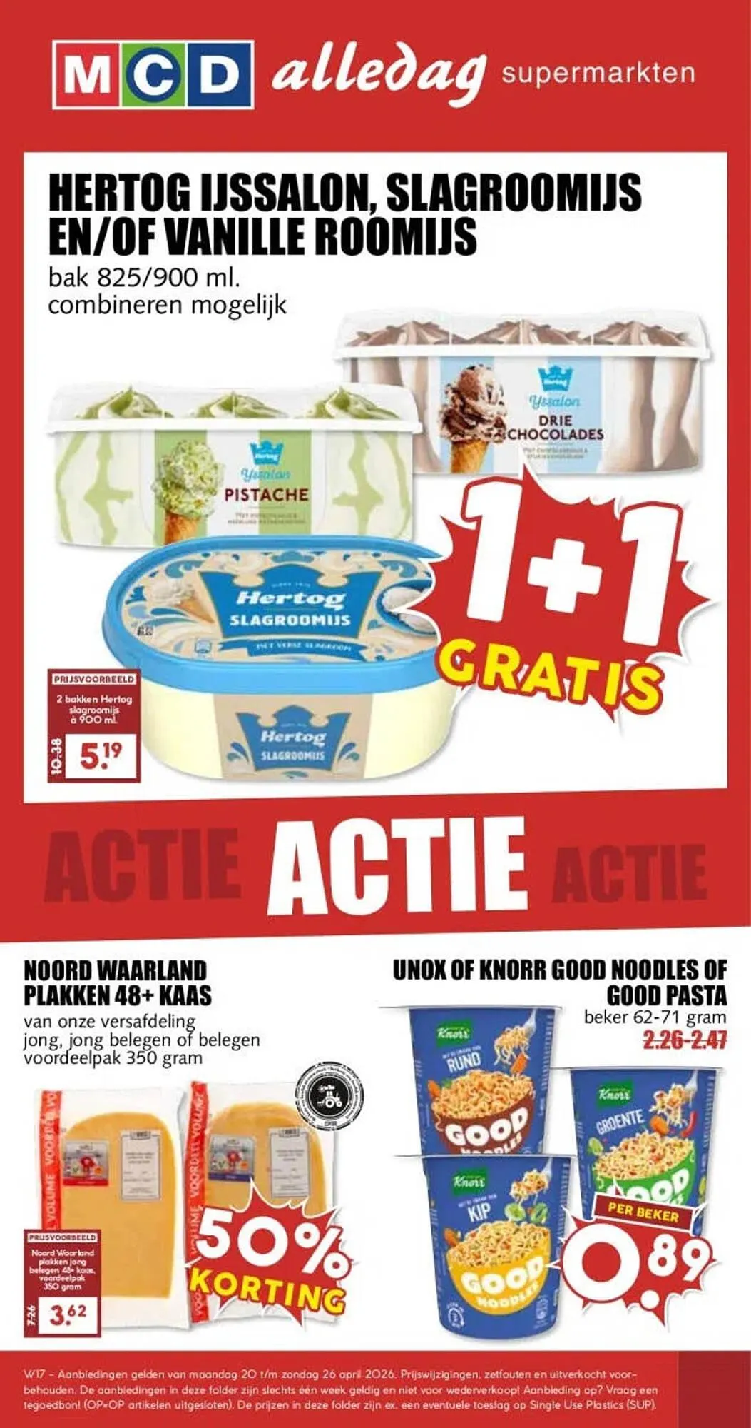 MCD Supermarkt folder van 20 april tot 26 april 2026 - Folder pagina 1