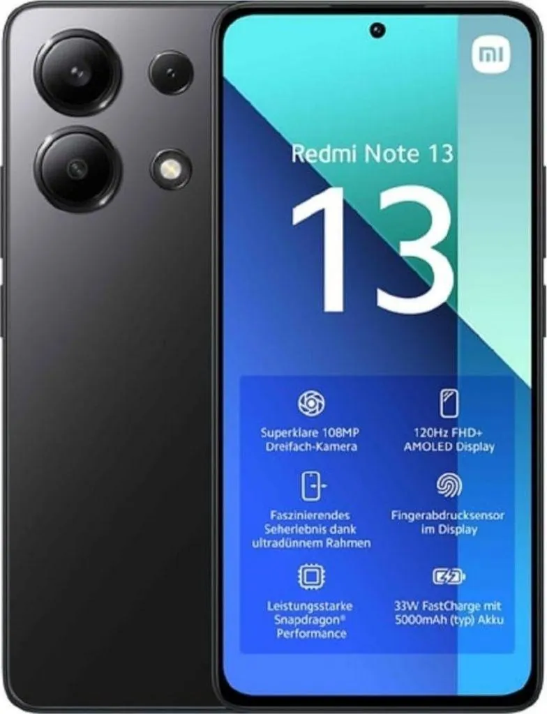 Xiaomi Redmi Note 13 4G 256 GB / 8 GB - Smartphone - graphite black