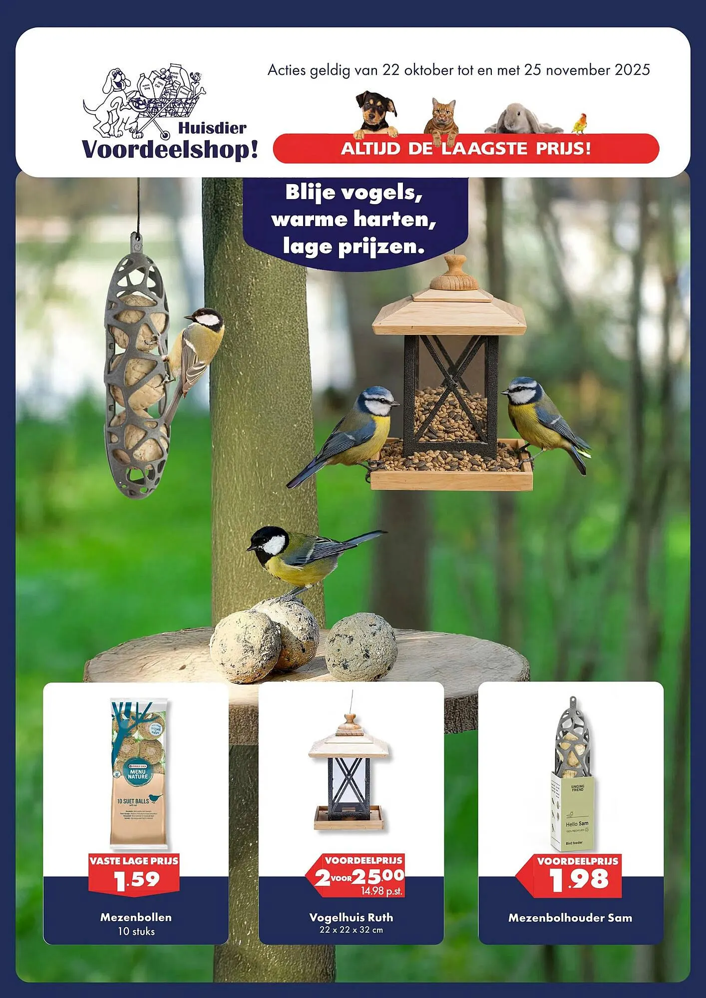 Huisdier Voordeelshop folder van 22 oktober tot 2 november 2025 - Folder pagina 1
