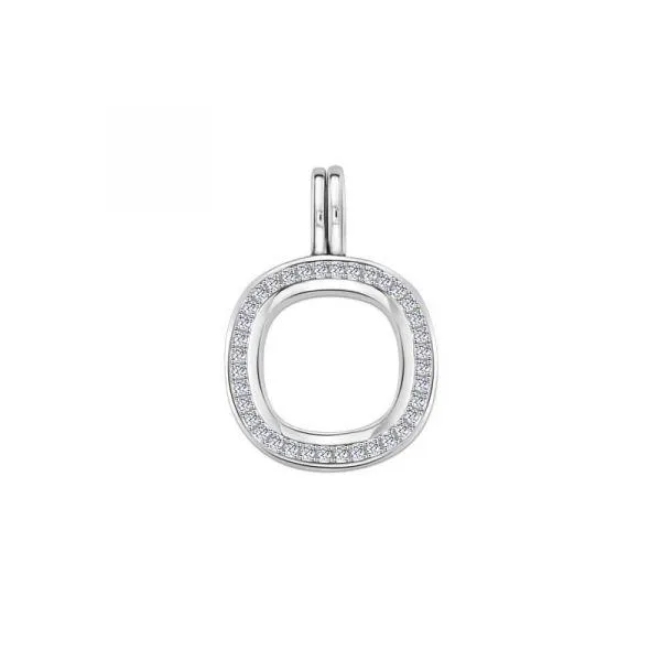 MY iMenso Quadrati "Zirconi" (13mm) medaillon (925/rhod-plated)