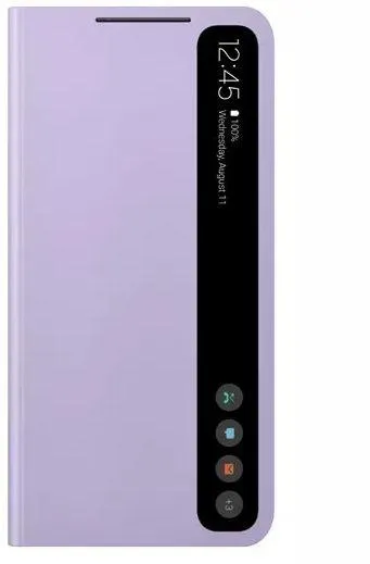 Samsung Galaxy S21 FE Clear View Book Case Paars