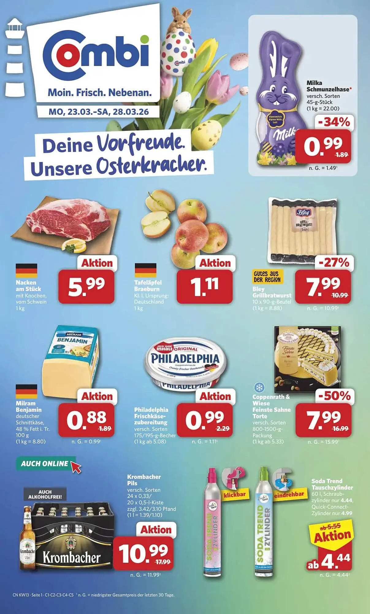Combi Markt DE folder van 23 maart tot 28 maart 2026 - Folder pagina 1