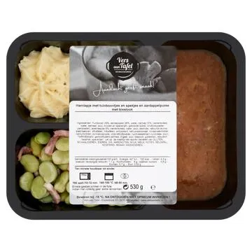 Vers Aan Tafel Hamlapje met Tuinboontjes en Spekjes en Aardappelpuree met Bieslook 530g