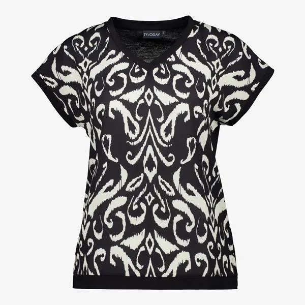 TwoDay dames T-shirt met print zwart wit