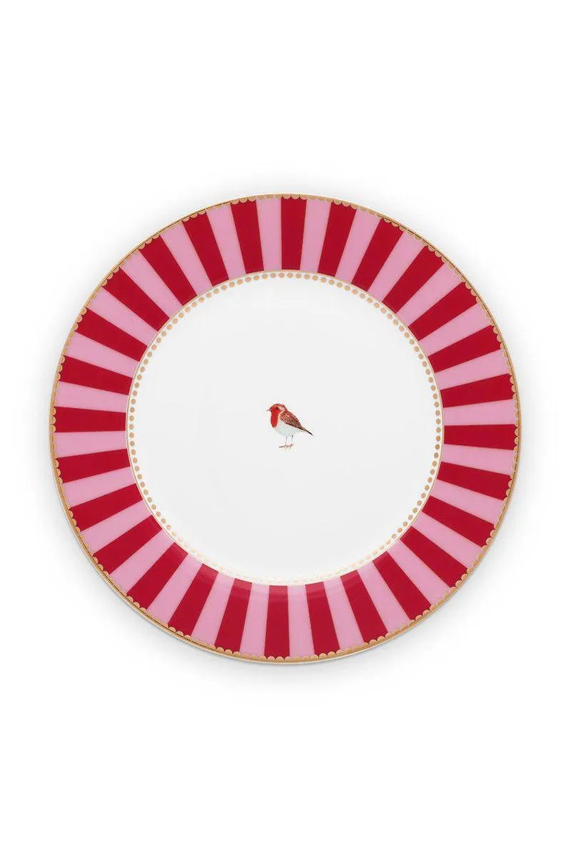 Love Birds Ontbijtbord Rood/Roze 21 cm