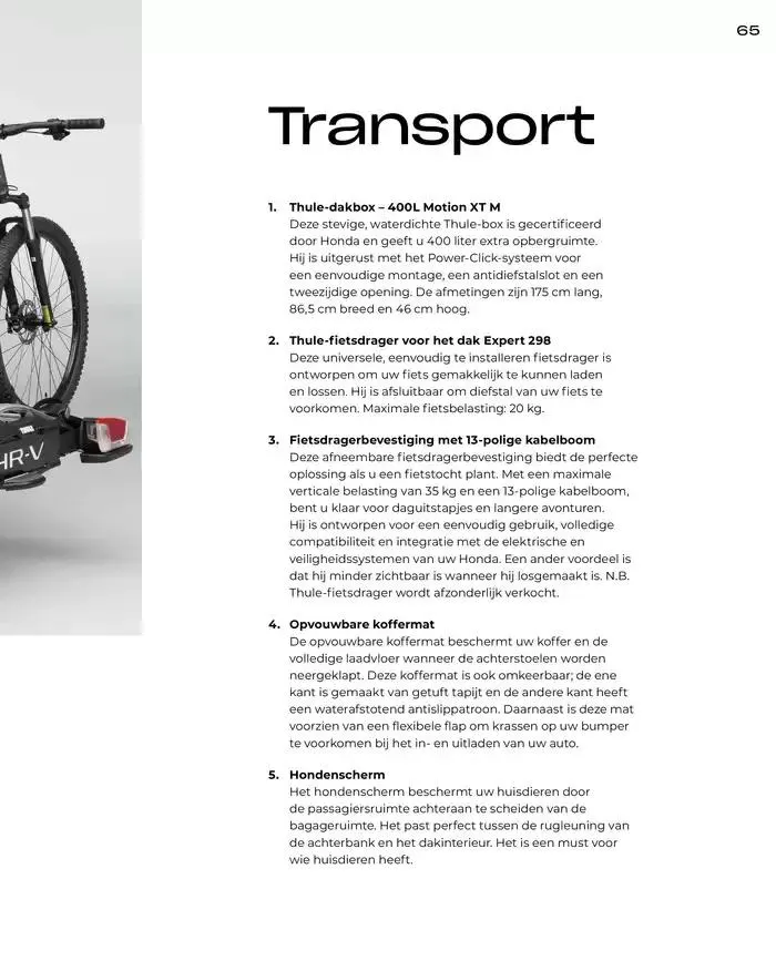 HR-V van 19 november tot 30 juni 2025 - Folder pagina 65