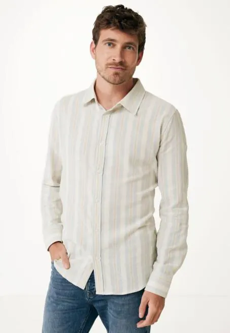 Blouse gestreept Offwhite