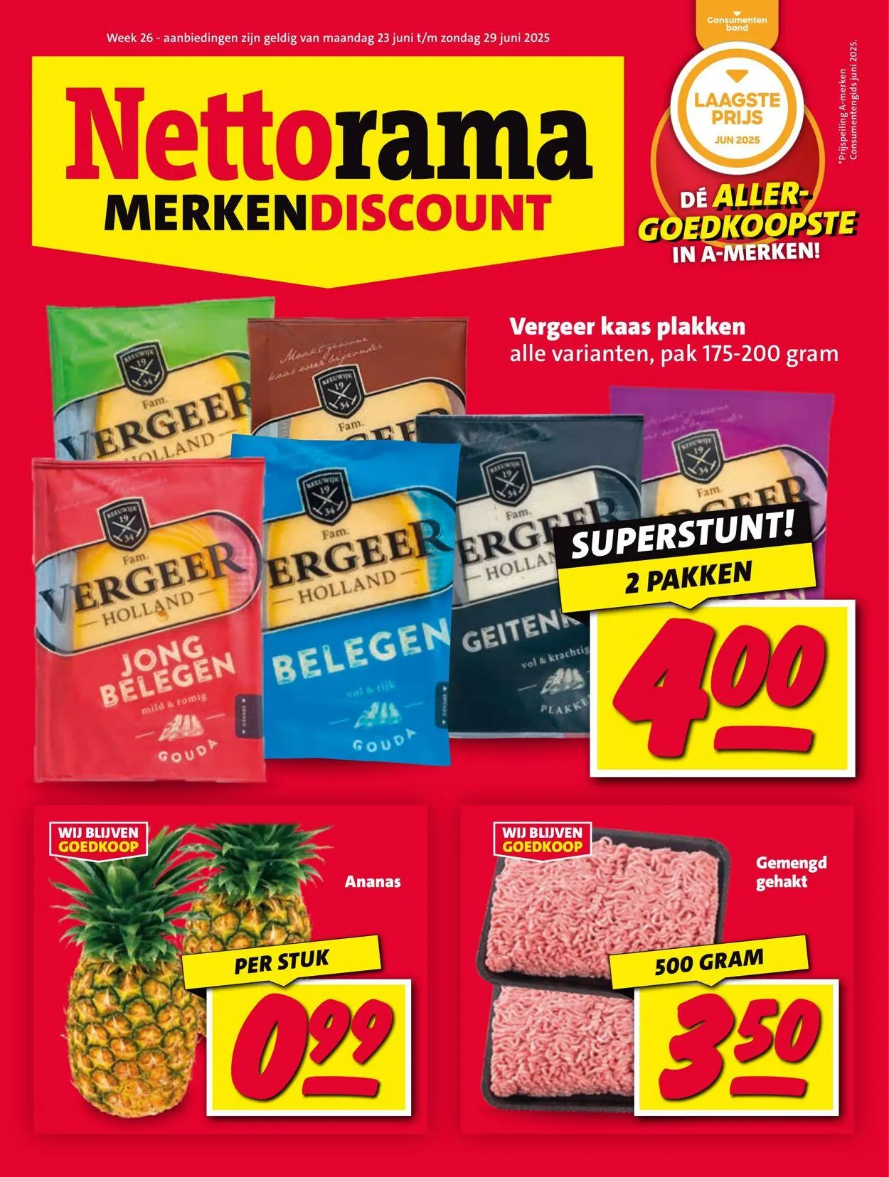 Nettorama Actuele folder van 23 juni tot 29 juni 2025 - Folder pagina 1