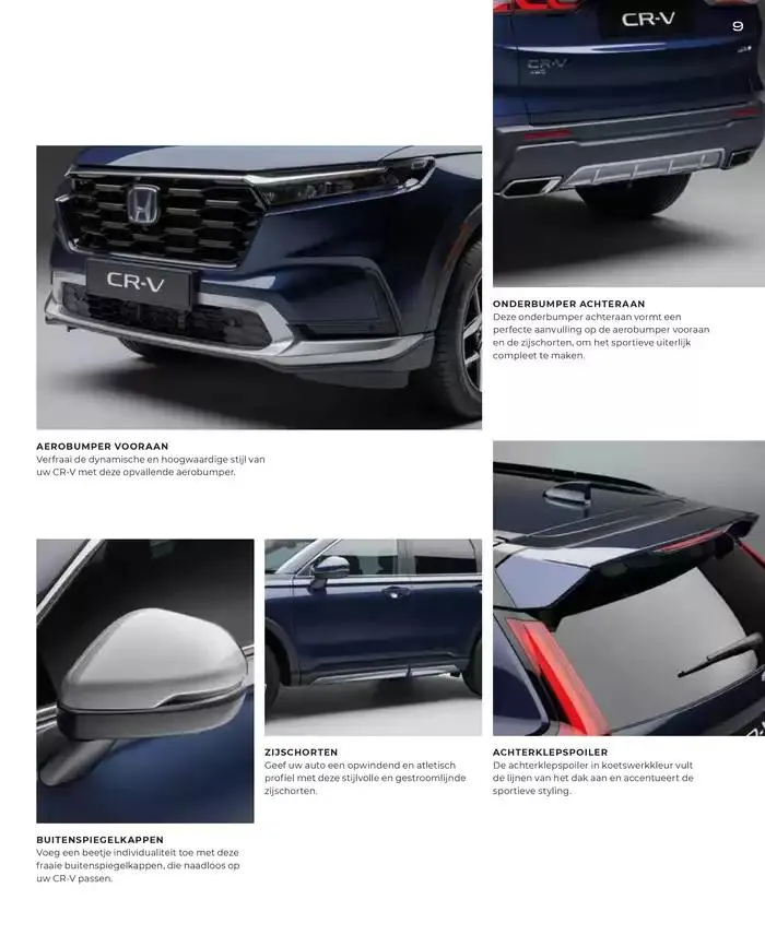 CR-V Accessories van 19 november tot 30 juni 2025 - Folder pagina 9