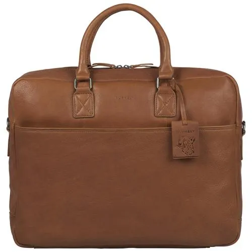 Burkely laptoptas / Aktetas / Werktas 17 Inch Leer Antique Avery Cognac