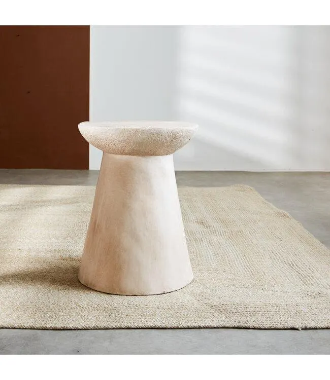 Bijzettafel Irvy beige Ø38