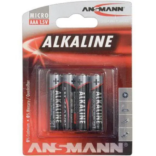 Alkalinebatterijen ANSMANN 5015553 LR03 / AAA