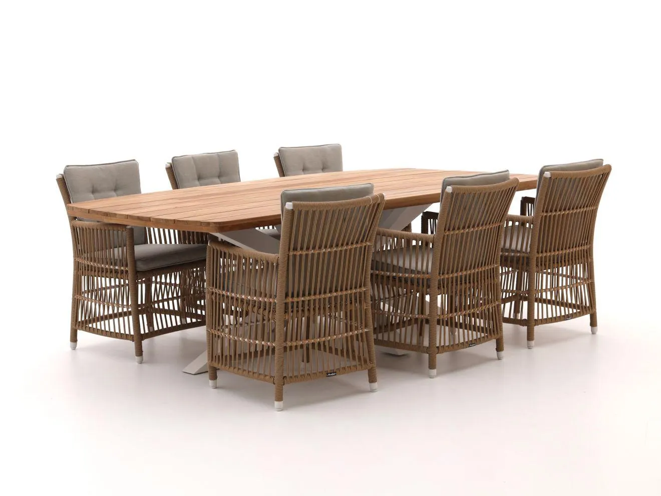 Manifesto Ortello/Induno Deens Ovaal 240cm dining tuinset 7-delig