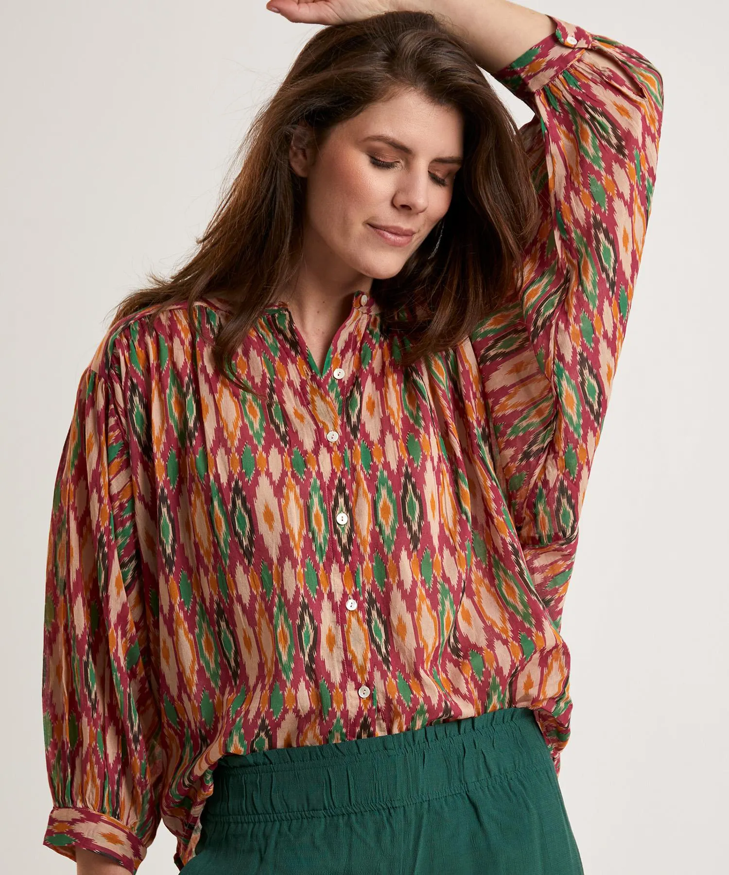 By-Bar blouse ikatprint Lucy