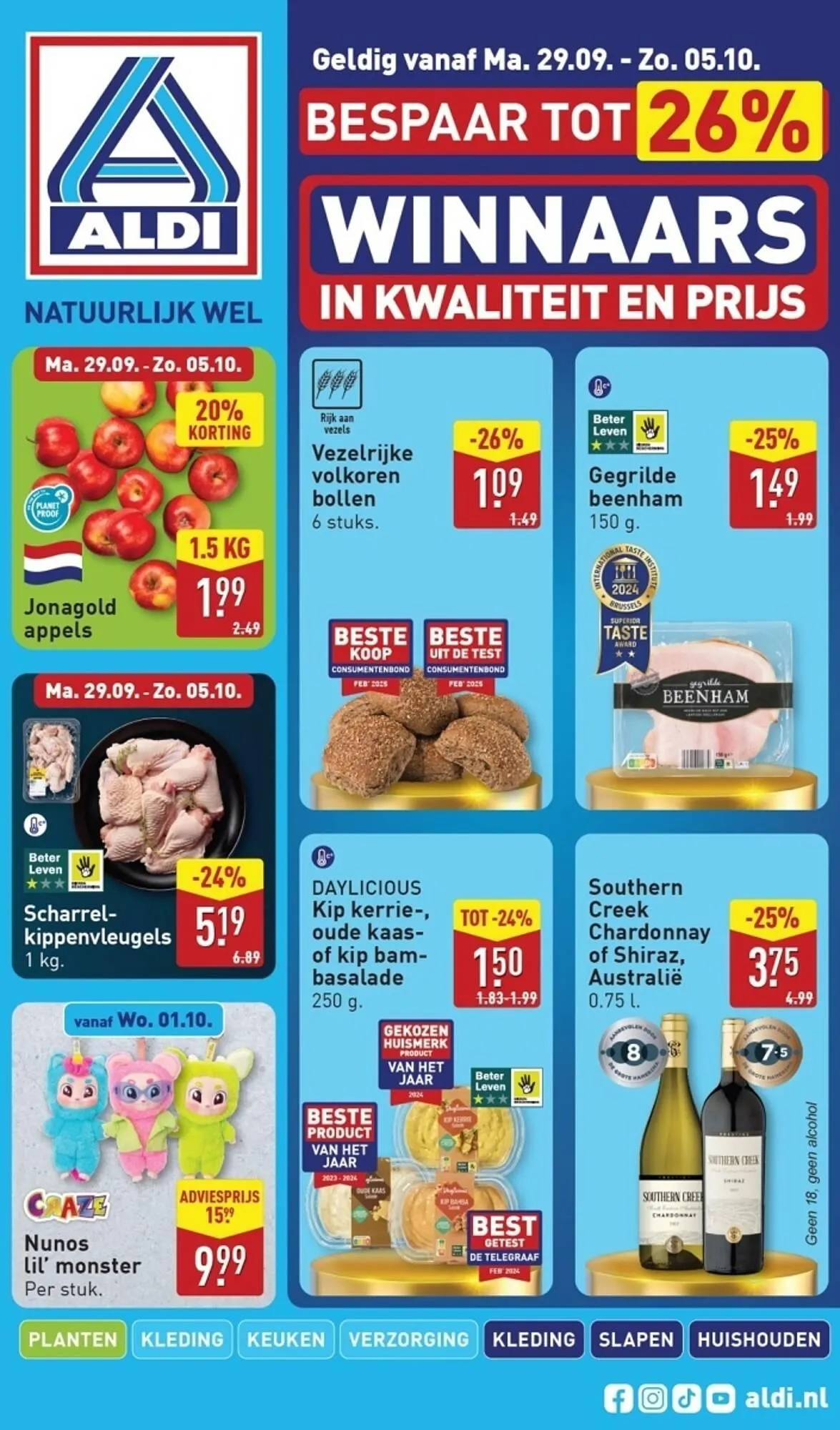 ALDI folder van 29 september tot 5 oktober 2025 - Folder pagina 1