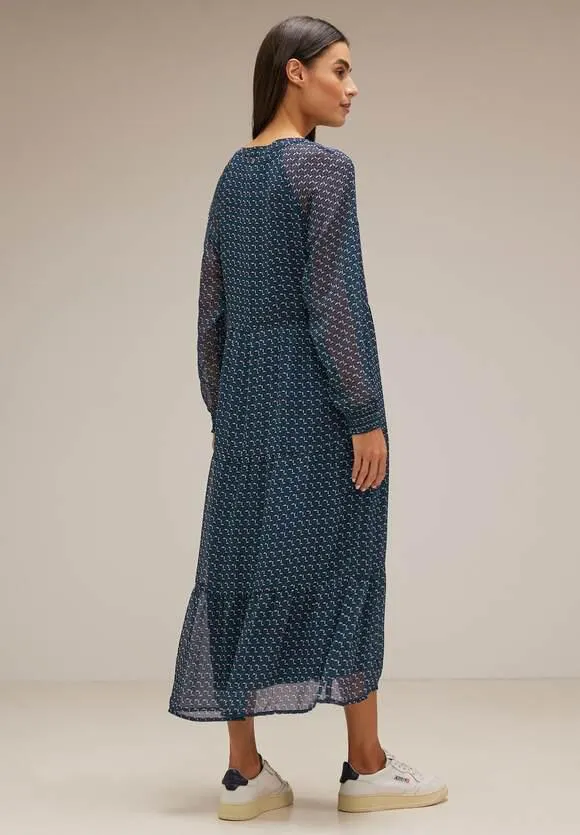 Chiffon jurk met volants