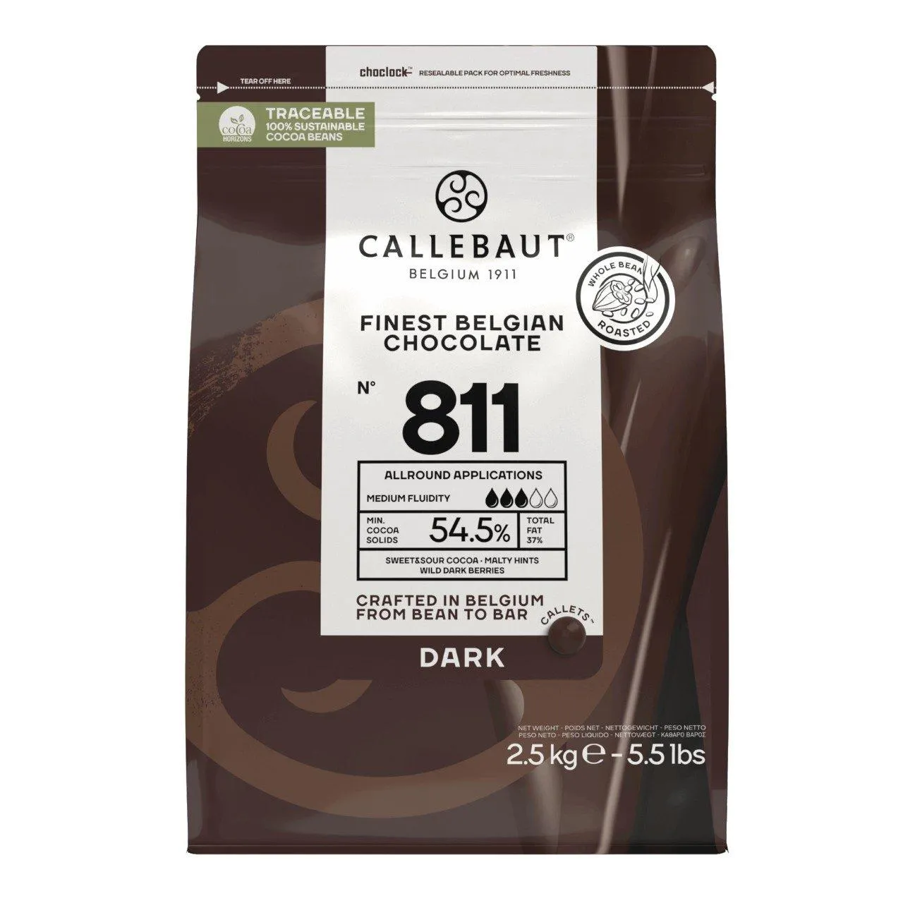 Chocolade callets puur