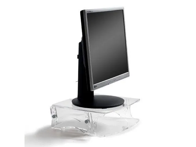 BakkerElkhuizen Q-riser 140 monitorverhoger Helder acryl