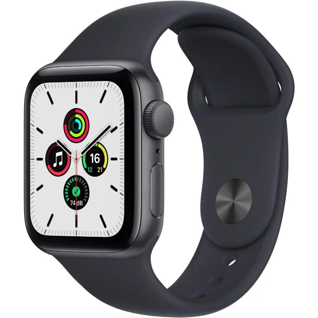 Apple Watch SE Smartwatch 40 mm Aluminium GPS, spacegrau/mitternacht