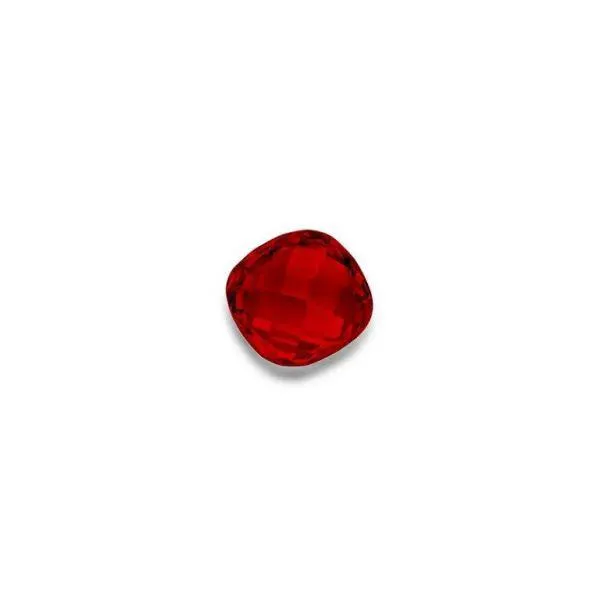 MY iMenso Quadrati (13mm) insignia "Ruby red CZ" faceted