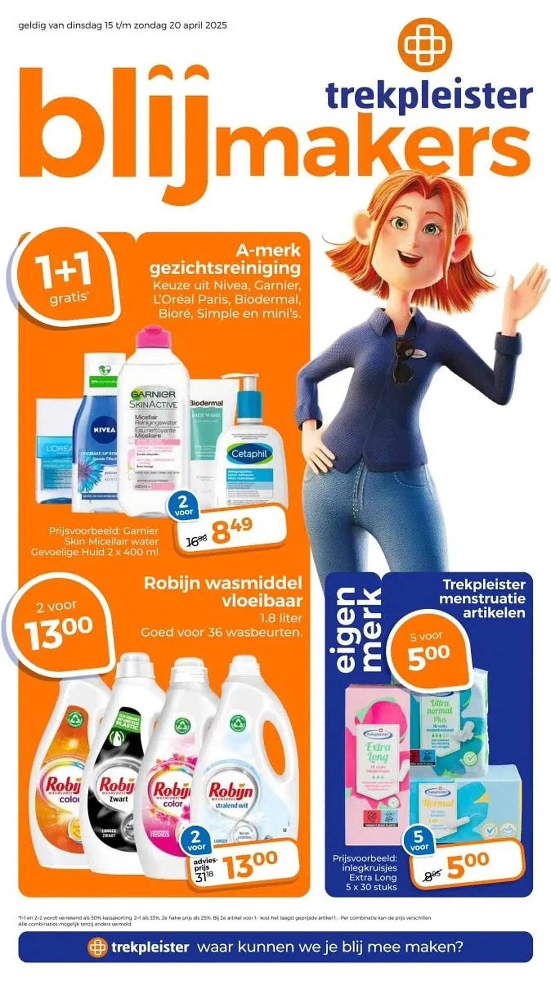 Trekpleister folder van 15 april tot 20 april 2025 - Folder pagina 1