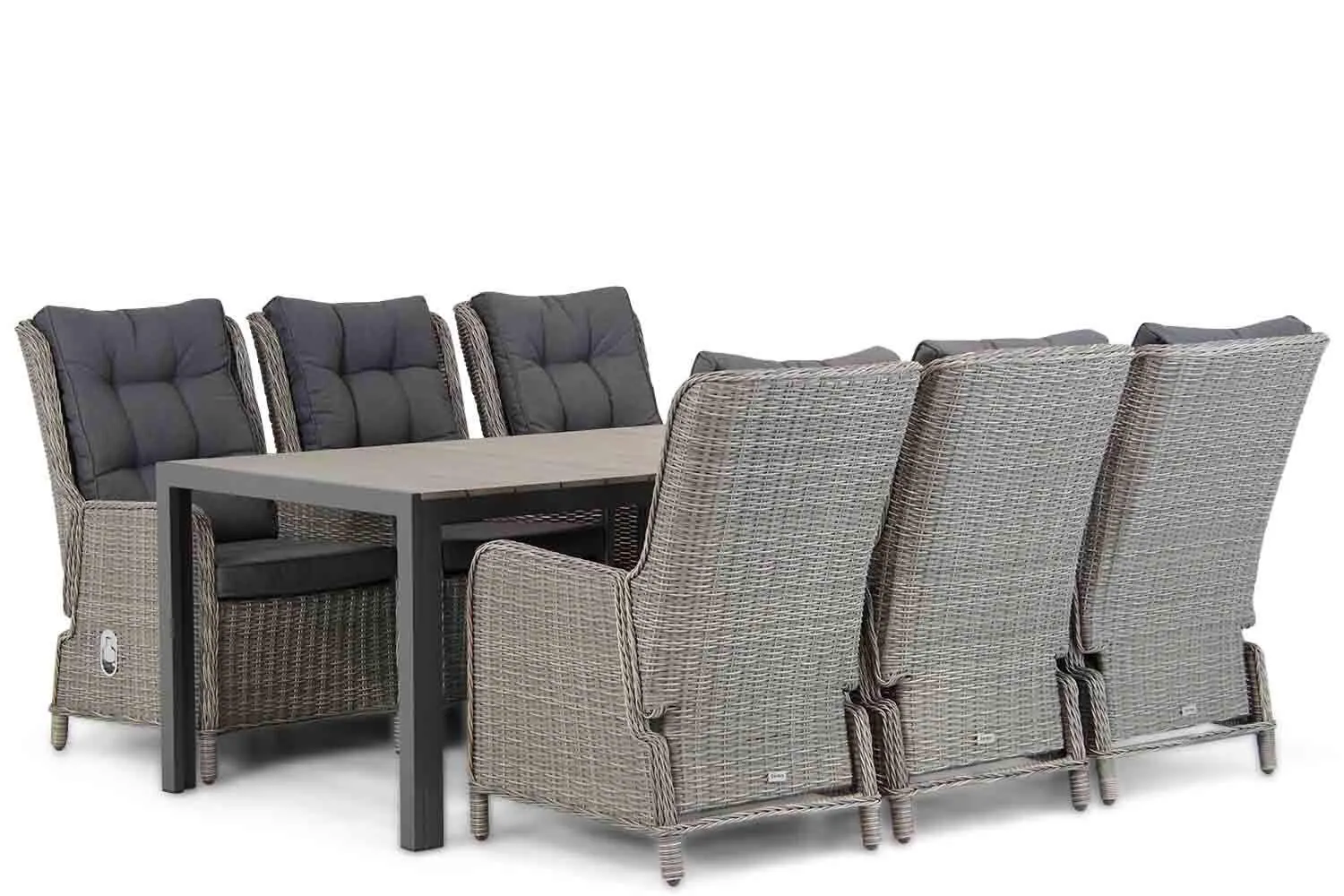 Garden Collections Kingston/Young 217 cm dining tuinset 7-delig