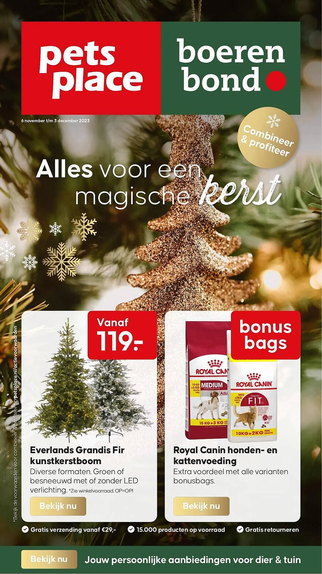 Pets Place folder van 6 november tot 3 december 2023 - Folder pagina 1