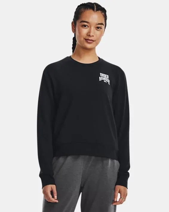 Damesshirt UA Rival Terry Graphic Crew