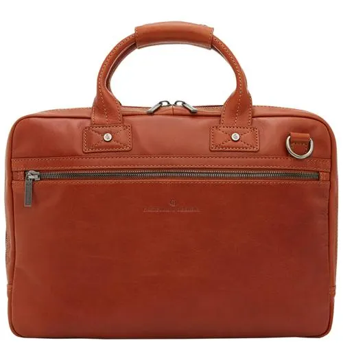 Castelijn en Beerens Laptoptas / Aktetas / Werktas 15.6 Inch Leer Firenze Cognac